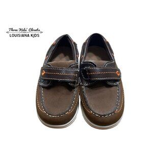 Smartfit Sz 5.5 Brown Velcro Loafers Shoes